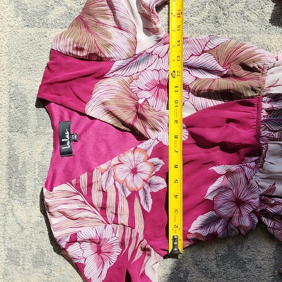 WONDROUS WATER LILIES MAGENTA FLORAL PRINT MAXI - Picture 7 of 7